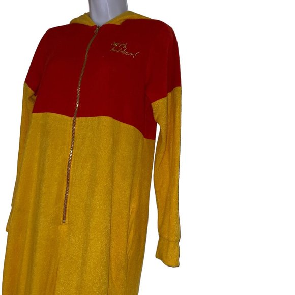 Disney Winnie the Pooh Pajamas Womens M 8 10 Oh Bother Unionsuit Costume Soft - Picture 4 of 9